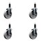 Service Caster 5'' Semi Steel Wheel Swivel 1-1/8'' Expanding Stem Caster Set, 4PK SCC-EX20S515-SSR-118-4 - alternate 1